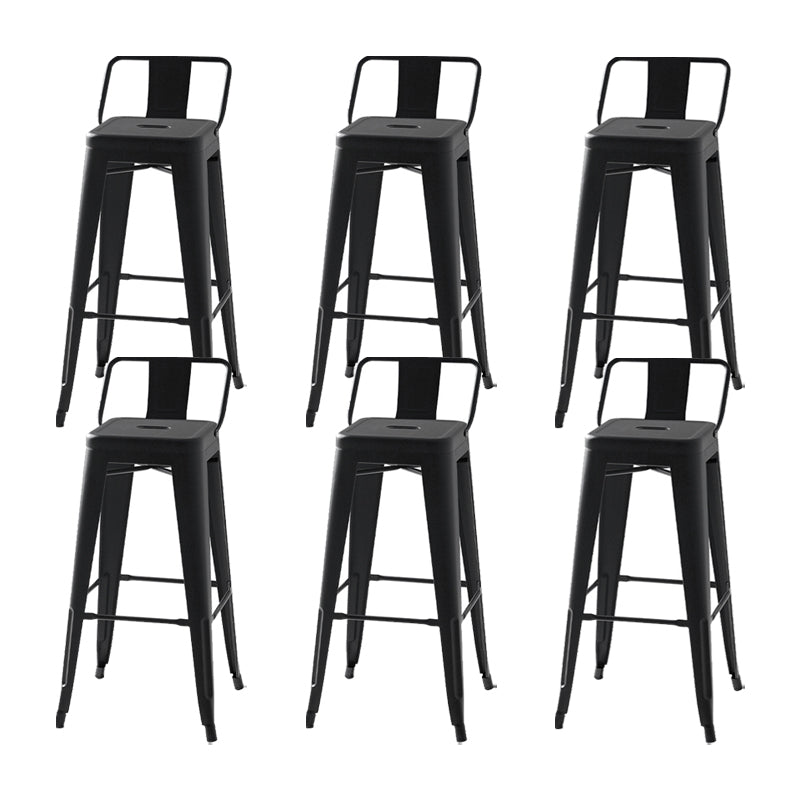 Industrial Metal Stool Metal Counter Stool in Matte Finish for Indoor