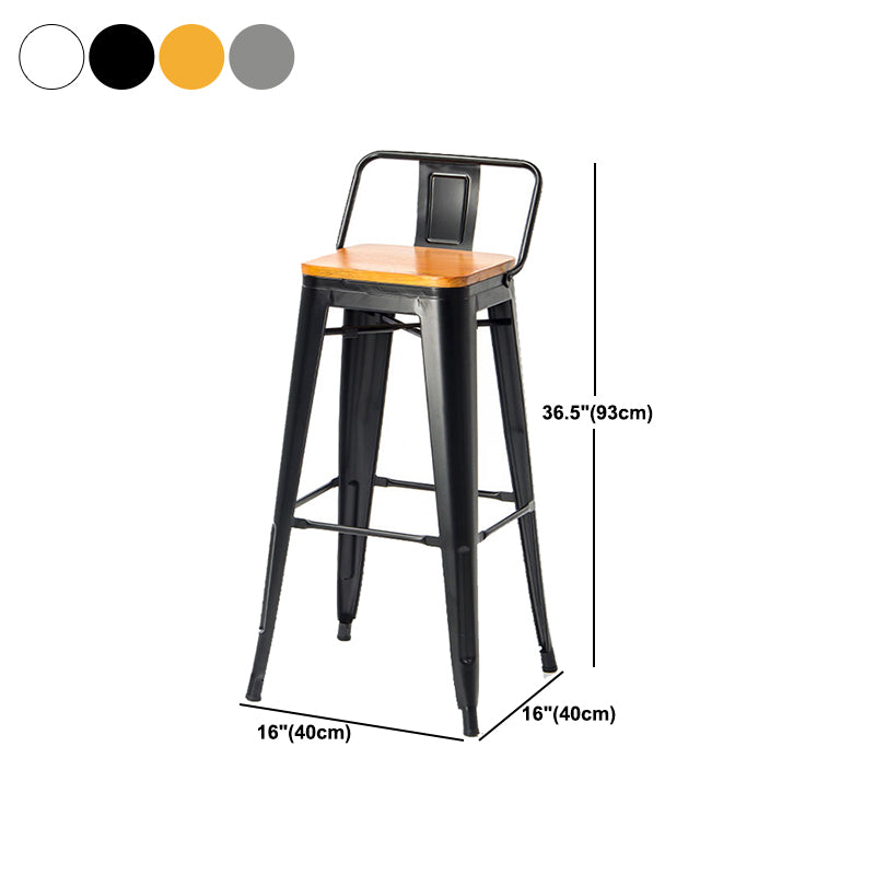 Industrial Metal Stool Metal Counter Stool in Matte Finish for Indoor