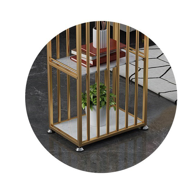 Glam Marble 1/2/3 Pieces Counter Height Set Rectangle Indoor Counter Set with Storage