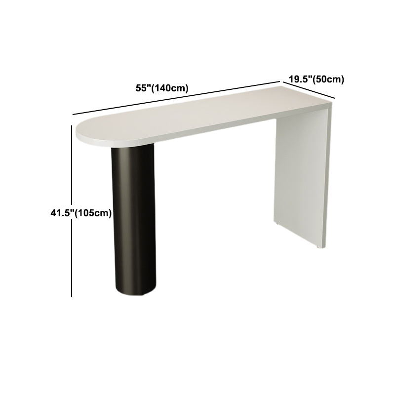 Modern Irregular Pub Table Set 1/3 Pieces Wooden Counter Table with High Stools