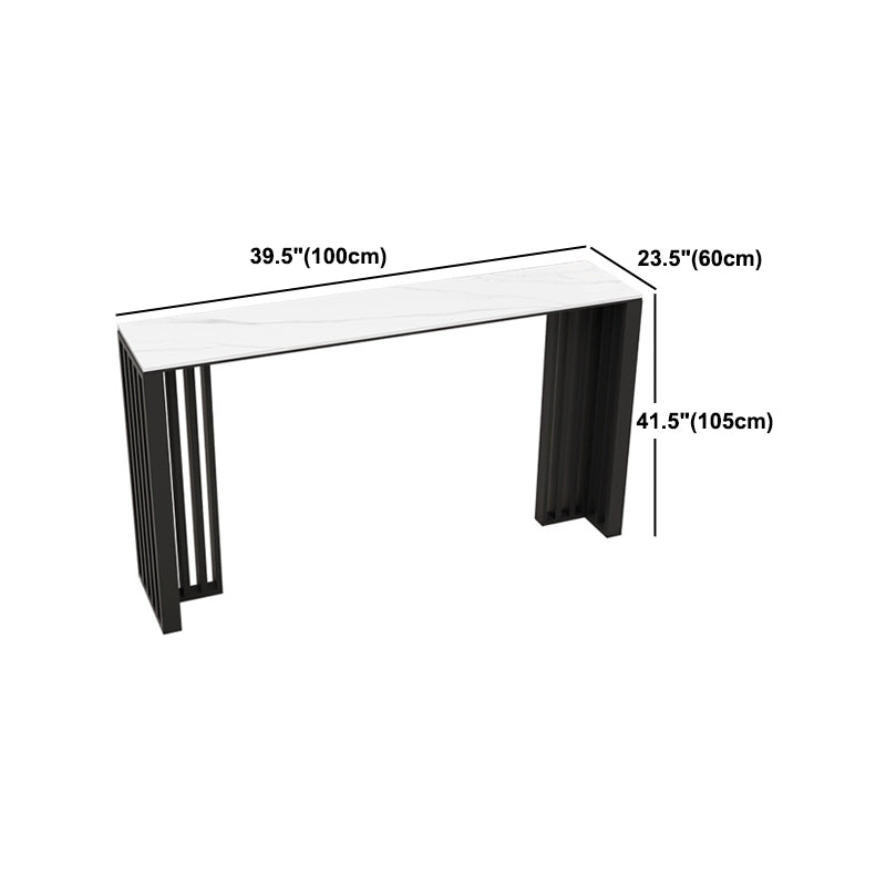 Contemporary Rectangular Bar Table Set 1/2/7 Pcs Leather Upholstered Counter Stool