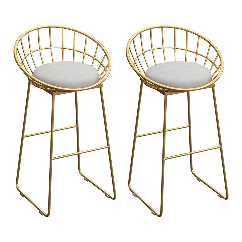 Glam Style 1/2/5/9 Pieces Bar Table Set Rectangle Bar Table with Metal High Stools