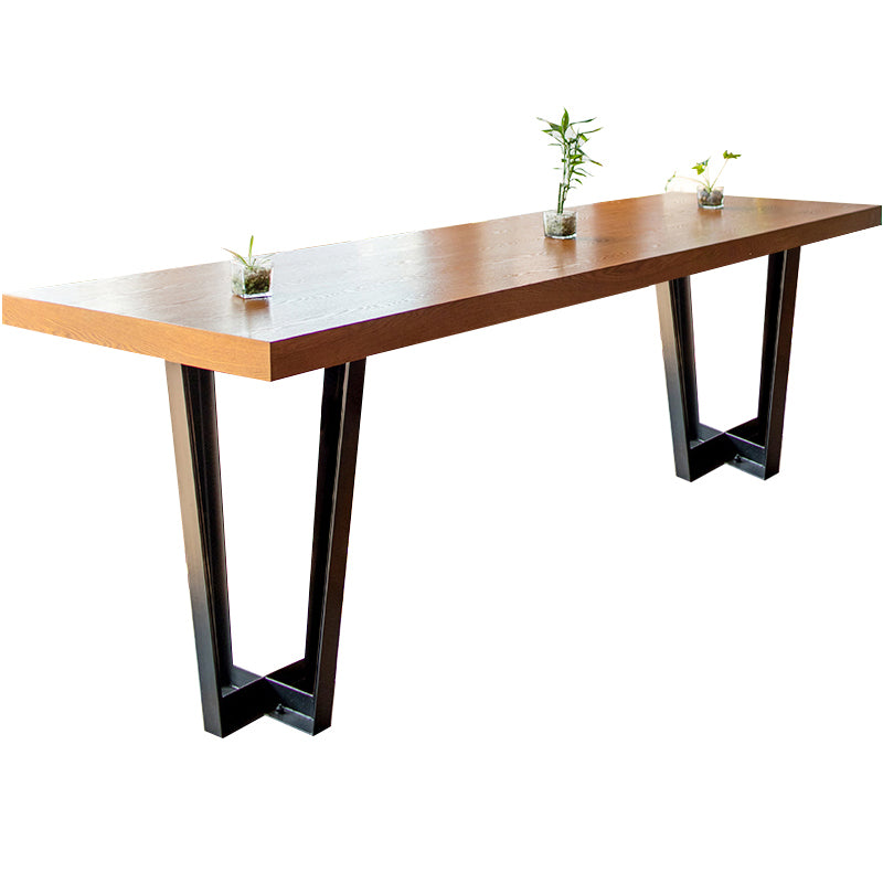 1/2/4/11 Pieces Pub Dining Set Industrial Solid Wood Table and Stool Set for Shop