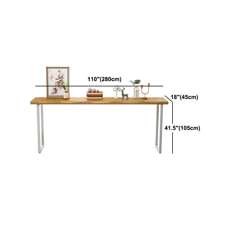 Modern Rectangular Pub Table Set 1/3 Pieces Wooden Counter Table with Backless Stools
