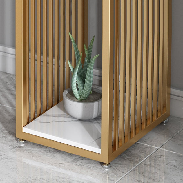 Modern 1/3 Pieces Bar Table Set Rectangle Stone Counter Table with High Stools for Kitchen