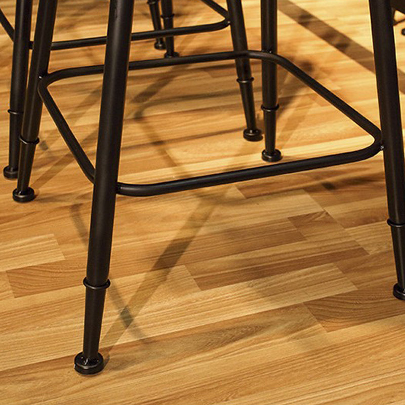 Industrial Rectangular Pub Table Set 1/6/11 Pieces Wooden Counter Table with High Stools