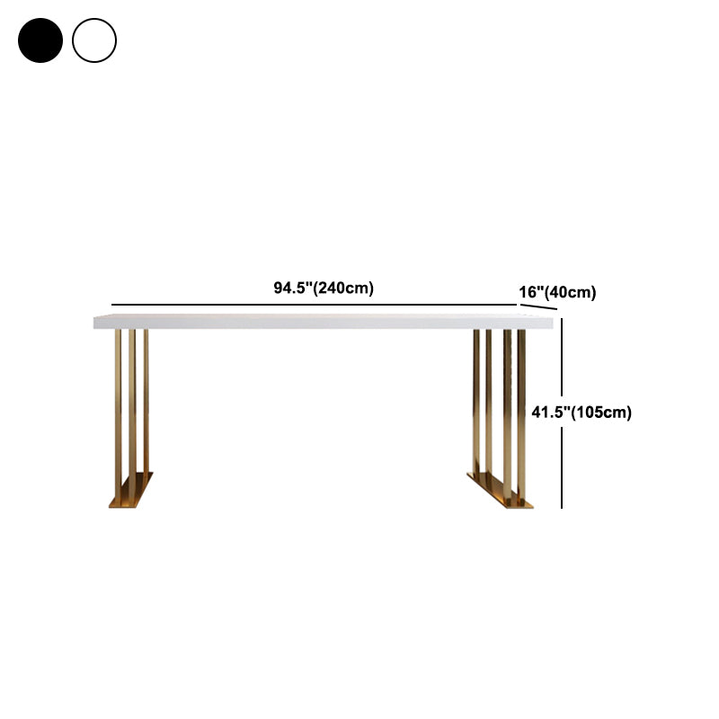 Traditional Luxury Rectangle Bar Table Wood Bar Dining Table for Indoor