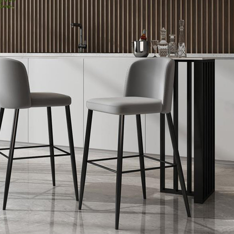 Rectangle Stone Bistro Table Contemporary Pub Table with Double Pedestal