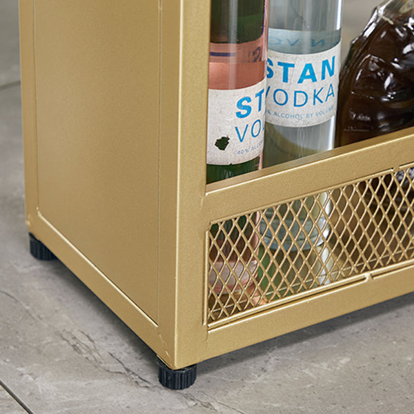 Wood Bar Table Traditional Luxury Rectangle Bar Counter Table with Double Pedestal