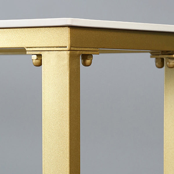 Rectangle Pub Table Glam Style Bar Height Bar Table for Indoor