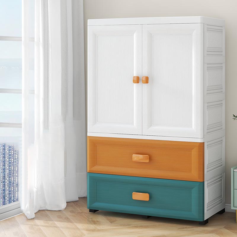 Contemporary Bathroom Wardrobe Plastic Wardrobe Closet with Legs