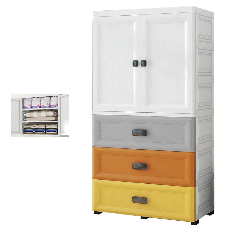 Contemporary Bathroom Wardrobe Plastic Wardrobe Closet with Legs