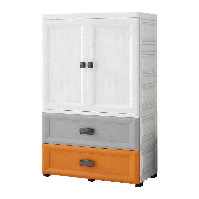 Contemporary Bathroom Wardrobe Plastic Wardrobe Closet with Legs