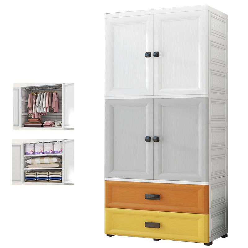 Contemporary Bathroom Wardrobe Plastic Wardrobe Closet with Legs
