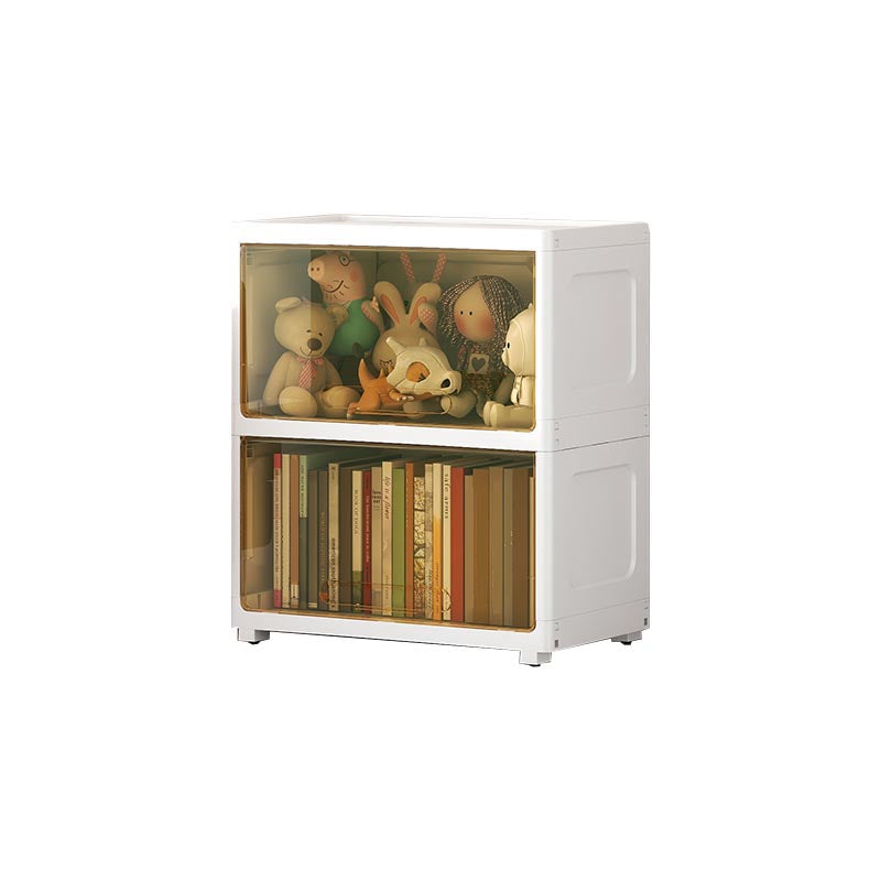 Plastic Contemporary Storage Cabinet Non-Hanging Wardrobe Armoire