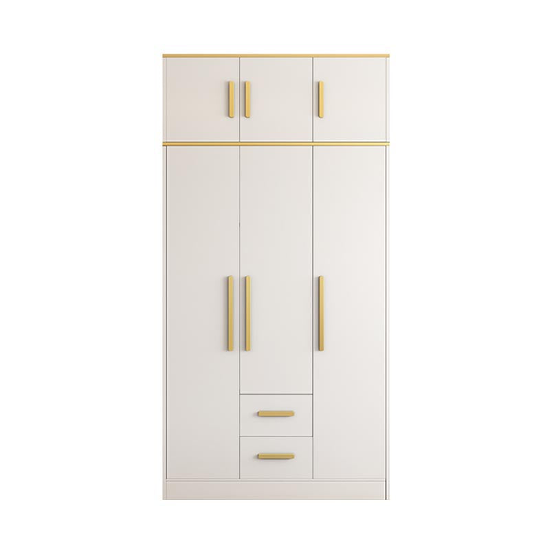Contemporary Style Wardrobe Wooden Wardrobe Closet with Drawer
