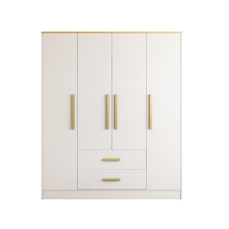 Contemporary Style Wardrobe Wooden Wardrobe Closet with Drawer