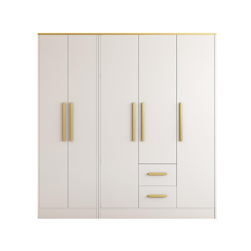 Contemporary Style Wardrobe Wooden Wardrobe Closet with Drawer