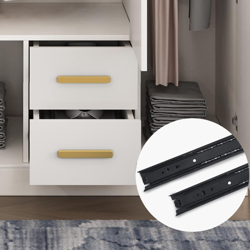 Contemporary Style Wardrobe Wooden Wardrobe Closet with Drawer