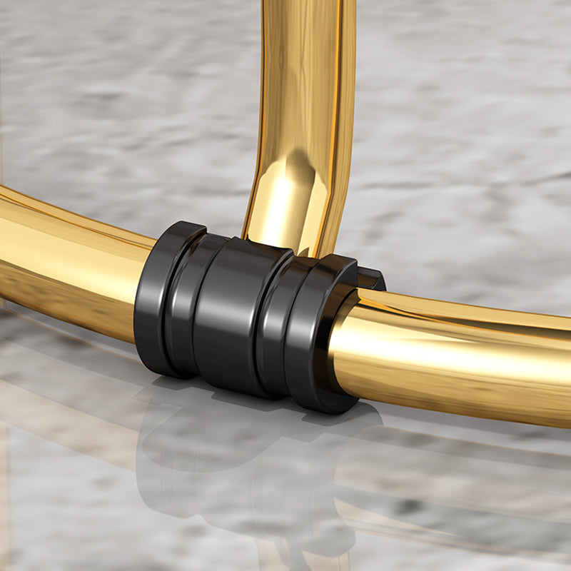 Indoor Round Ottoman Glam Standard Stain Resistant Velvet Ottoman