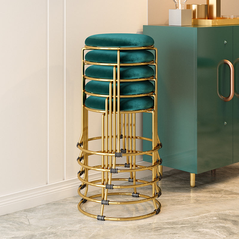 Gorgeous Standard Ottoman Pure Color Stain Resistant Velvet Footstool Ottoman