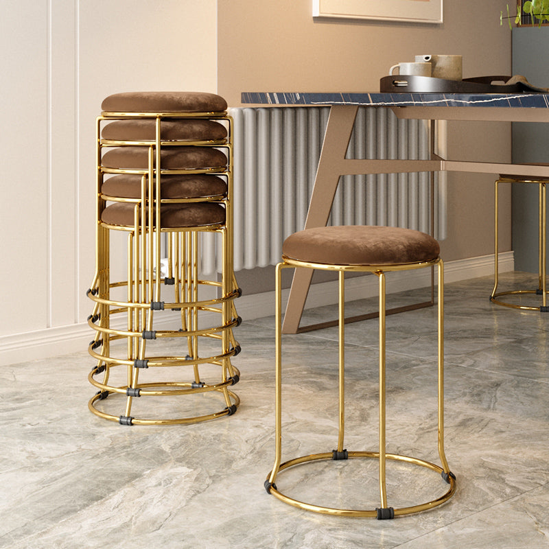 Gorgeous Standard Ottoman Pure Color Stain Resistant Velvet Footstool Ottoman