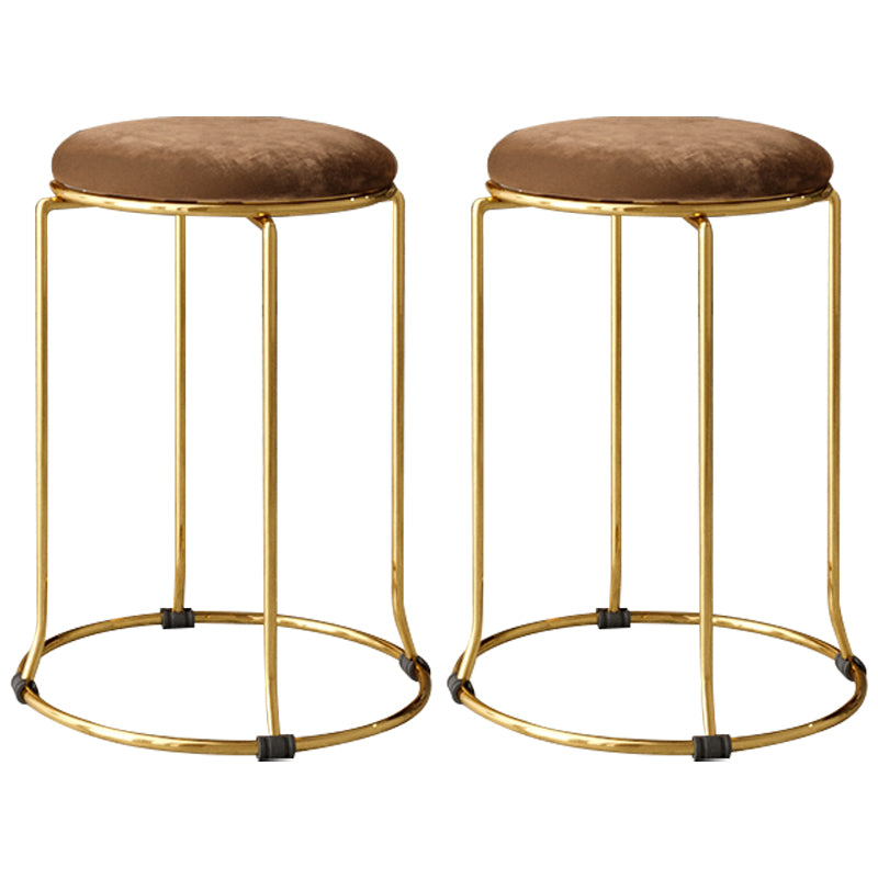 Gorgeous Standard Ottoman Pure Color Stain Resistant Velvet Footstool Ottoman