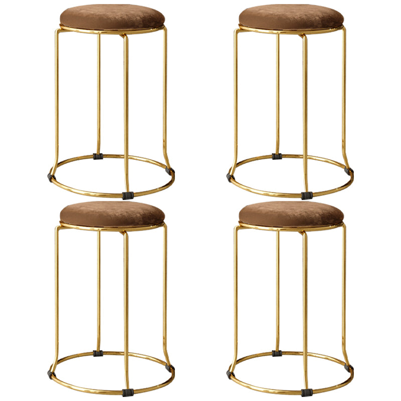 Gorgeous Standard Ottoman Pure Color Stain Resistant Velvet Footstool Ottoman