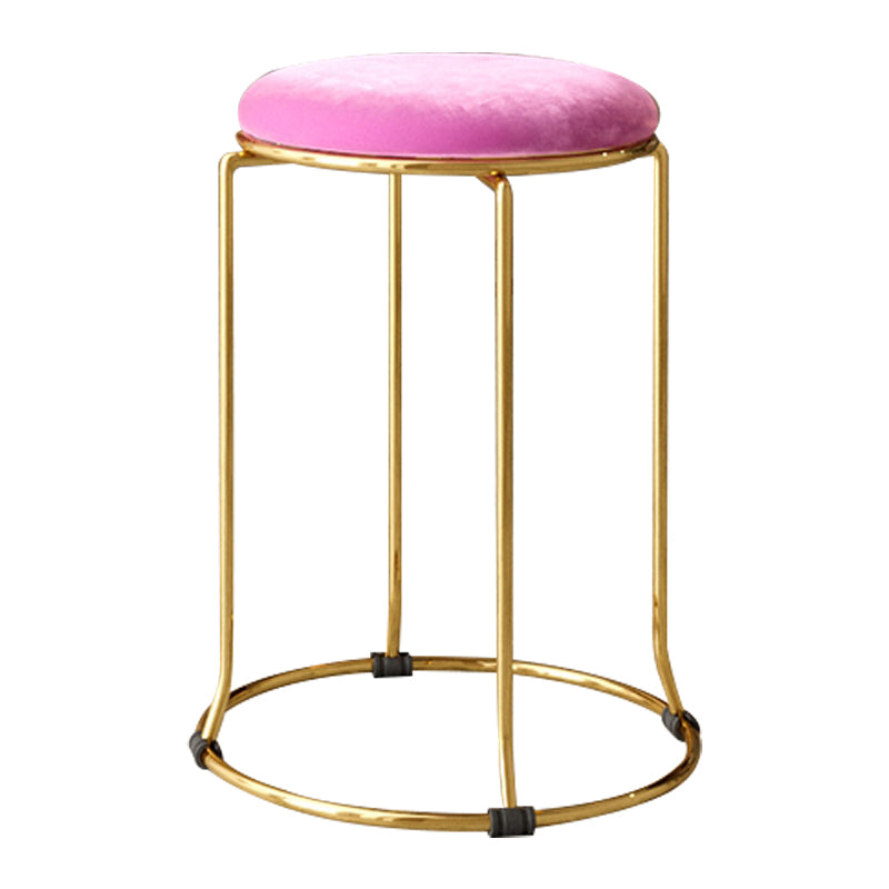 Gorgeous Standard Ottoman Pure Color Stain Resistant Velvet Footstool Ottoman