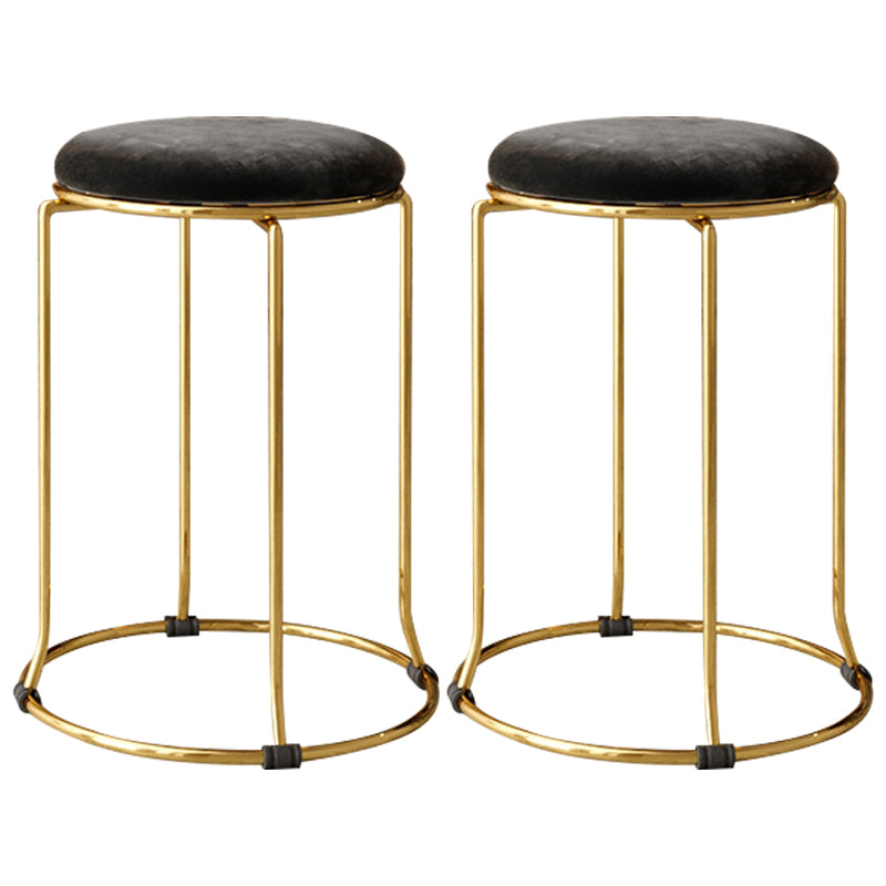 Gorgeous Standard Ottoman Pure Color Stain Resistant Velvet Footstool Ottoman