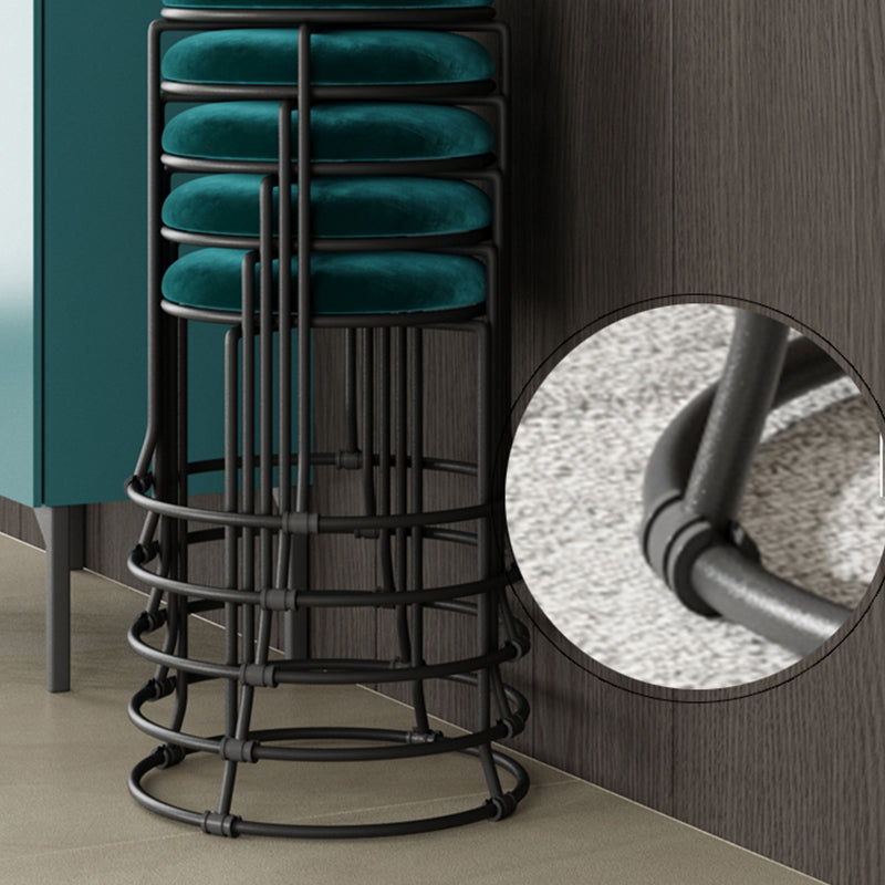 Gorgeous Standard Ottoman Pure Color Stain Resistant Velvet Footstool Ottoman