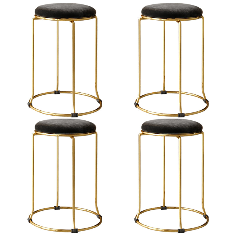 Gorgeous Standard Ottoman Pure Color Stain Resistant Velvet Footstool Ottoman