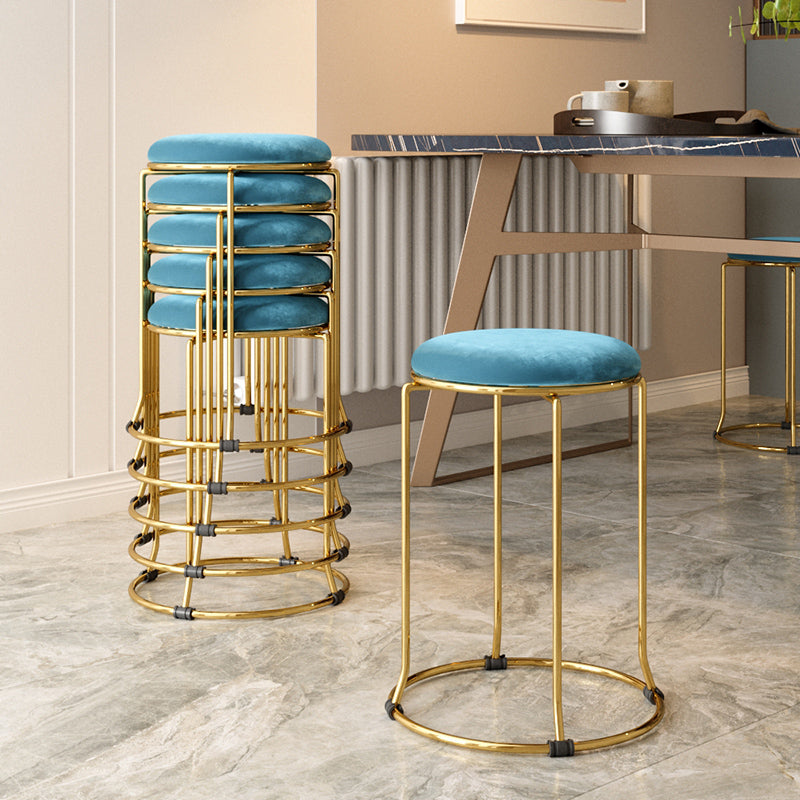 Gorgeous Standard Ottoman Pure Color Stain Resistant Velvet Footstool Ottoman