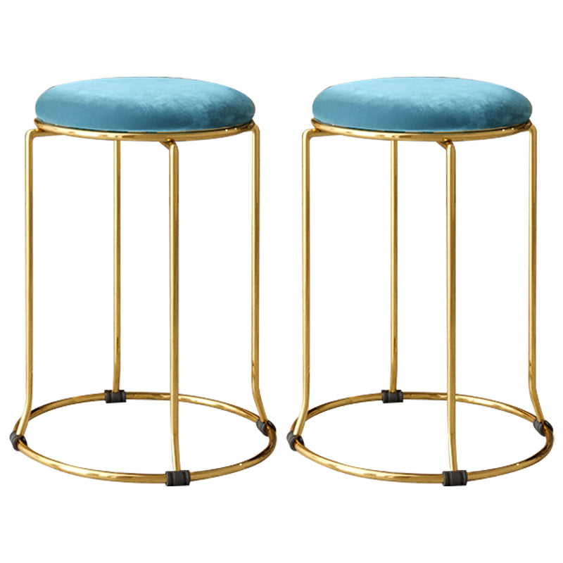 Gorgeous Standard Ottoman Pure Color Stain Resistant Velvet Footstool Ottoman