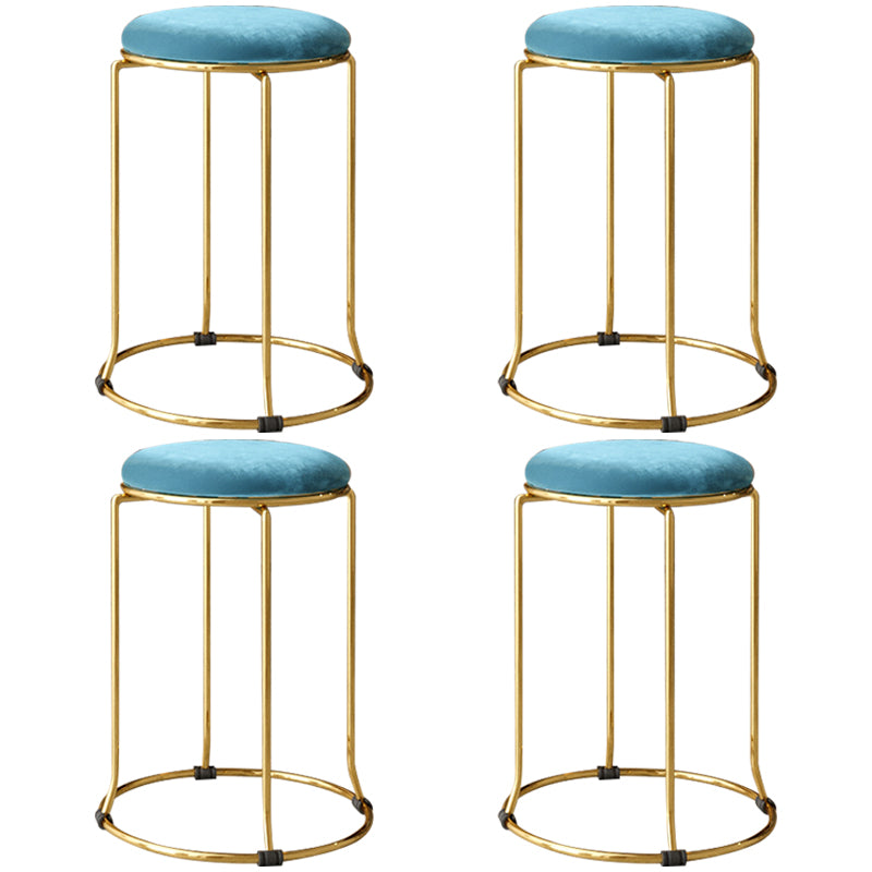 Gorgeous Standard Ottoman Pure Color Stain Resistant Velvet Footstool Ottoman