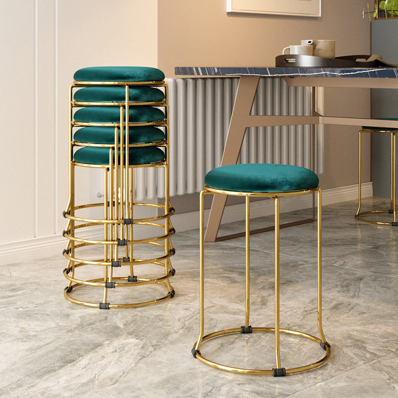 Gorgeous Standard Ottoman Pure Color Stain Resistant Velvet Footstool Ottoman