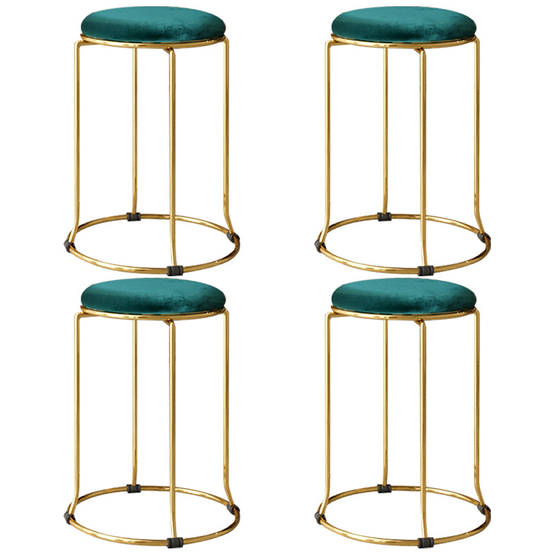 Gorgeous Standard Ottoman Pure Color Stain Resistant Velvet Footstool Ottoman