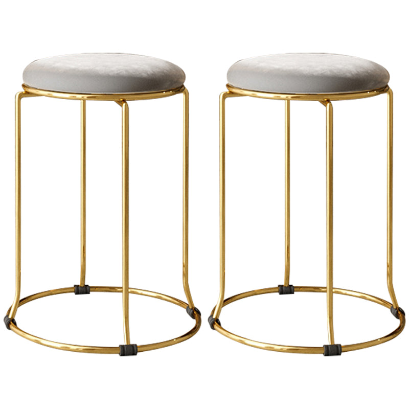 Gorgeous Standard Ottoman Pure Color Stain Resistant Velvet Footstool Ottoman