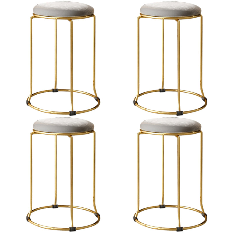 Gorgeous Standard Ottoman Pure Color Stain Resistant Velvet Footstool Ottoman