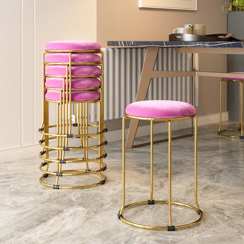 Gorgeous Standard Ottoman Pure Color Stain Resistant Velvet Footstool Ottoman