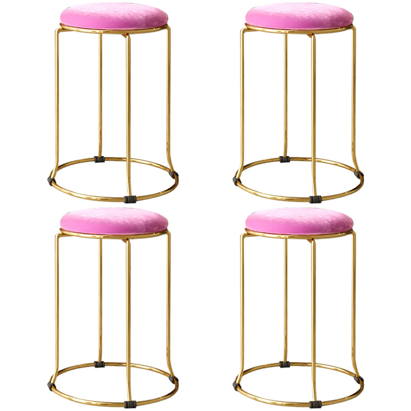 Gorgeous Standard Ottoman Pure Color Stain Resistant Velvet Footstool Ottoman