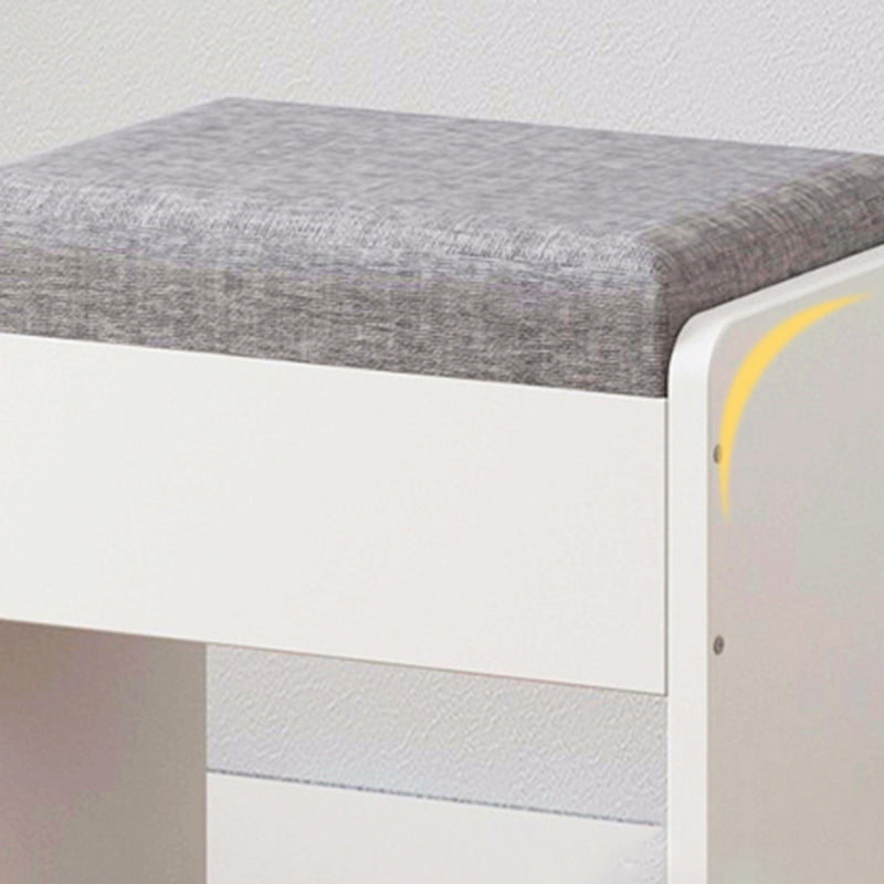 Modern PU Leather Ottoman Plain Rectangle Wood Frame Fade Resistant Target Pouf