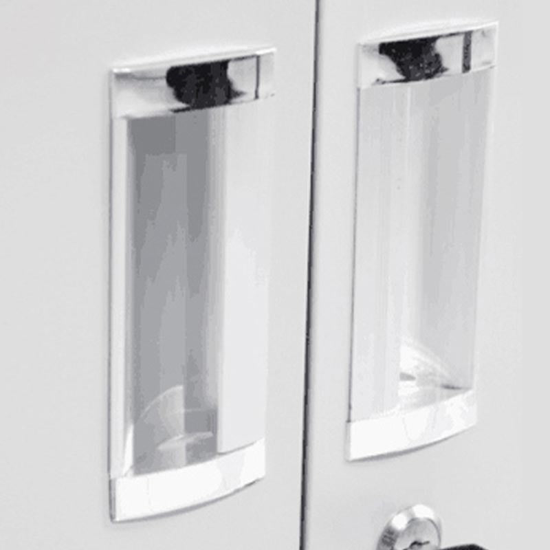 Contemporary Metal Wardrobe Freestanding Wardrobe Closet with Locks