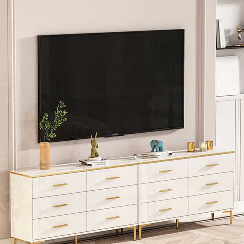 Contemporary Glam Storage Storage Chest White Storage Chest Dresser