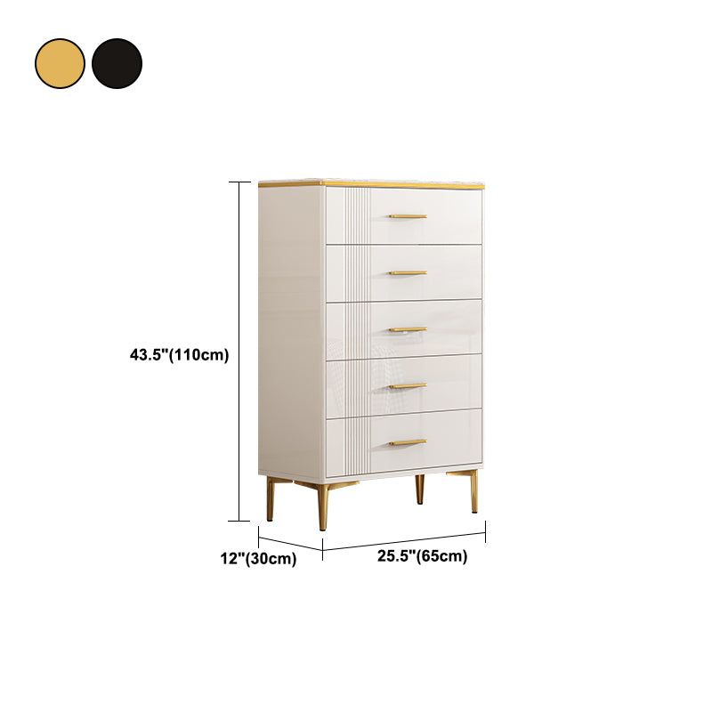 Contemporary Glam Storage Storage Chest White Storage Chest Dresser