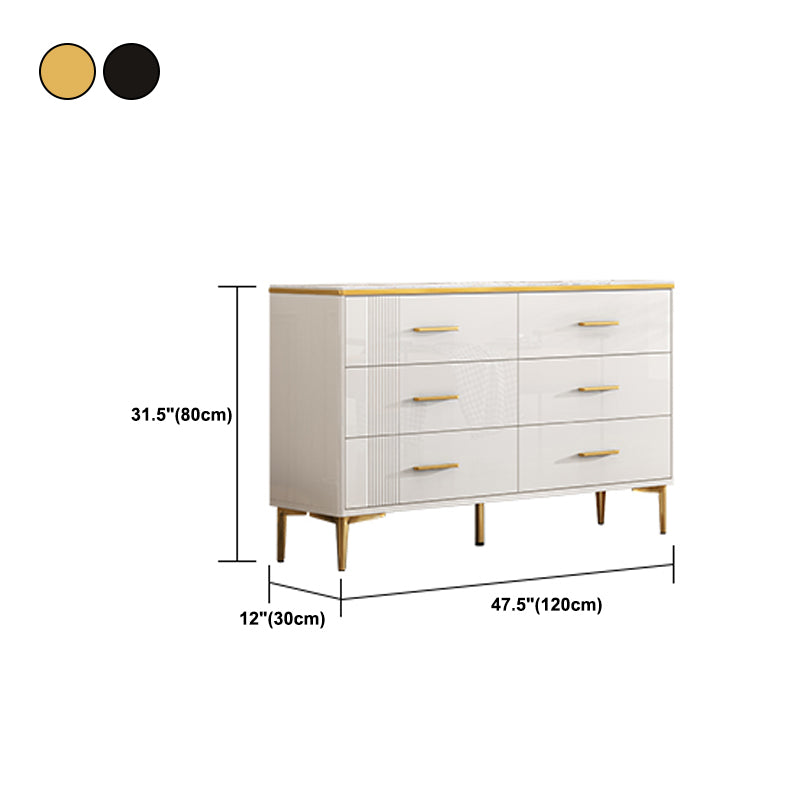 Contemporary Glam Storage Storage Chest White Storage Chest Dresser