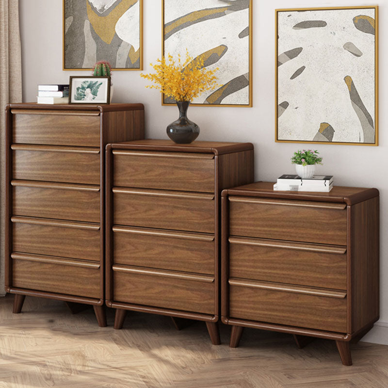 Contemporary Storage Chest Solid Wood Dresser with 3/4/5 Drawers