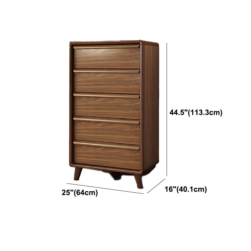 Contemporary Storage Chest Solid Wood Dresser with 3/4/5 Drawers