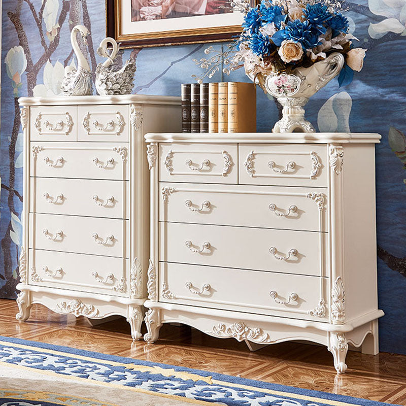 17.55-inch Width Storage Chest Traditional Dresser with 3/5/6 Drawers