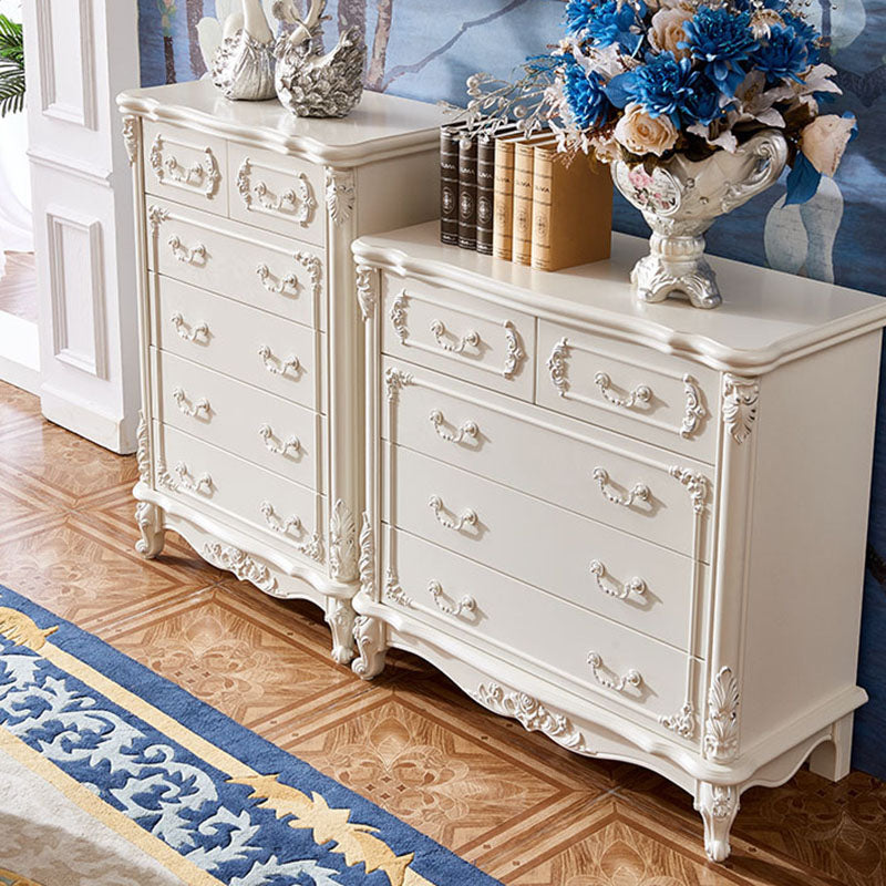 17.55-inch Width Storage Chest Traditional Dresser with 3/5/6 Drawers